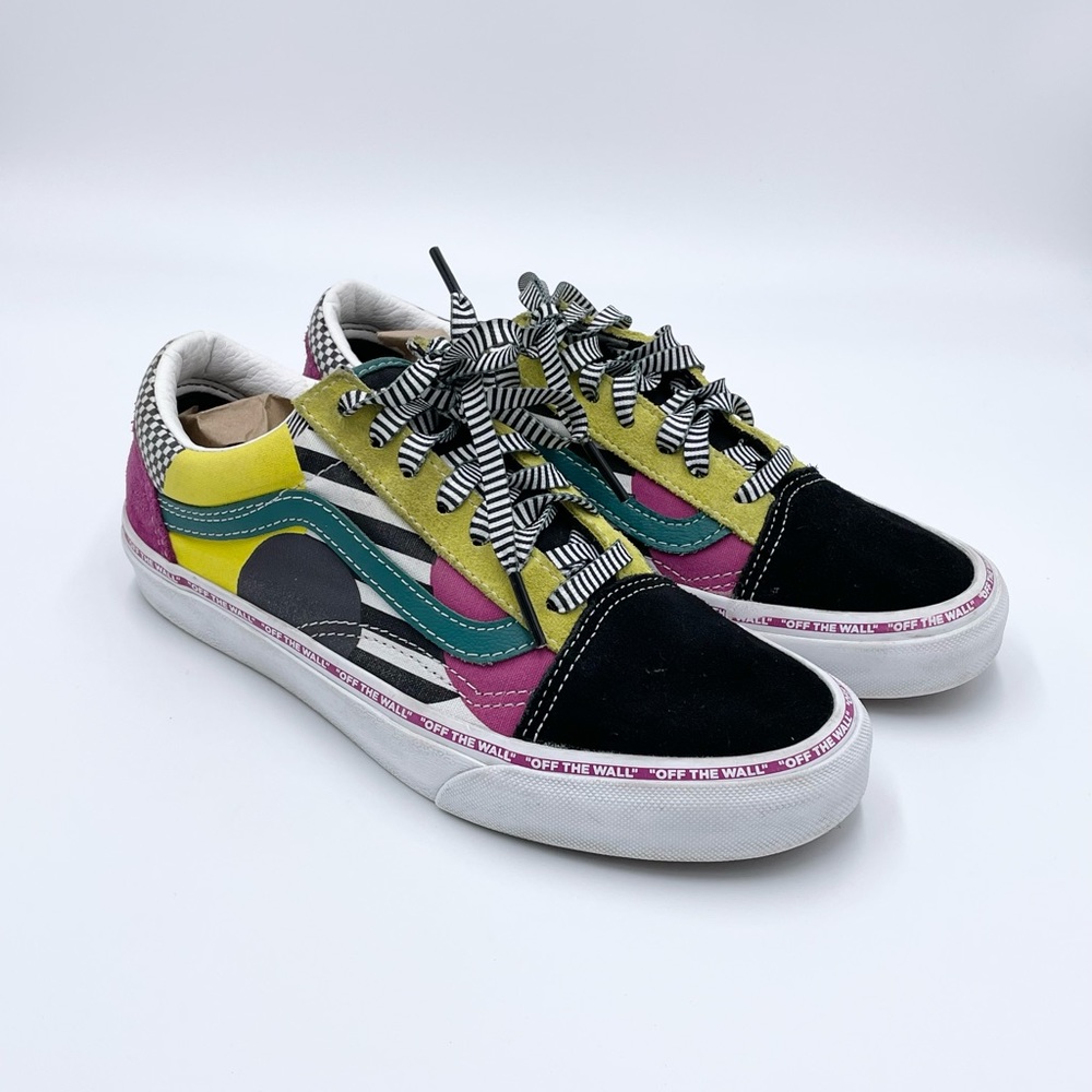 Vans Old Skool Juxtapose Disarray Black/ Multi VN0A4BUUT9E Woman’s 7 Mens 5.5